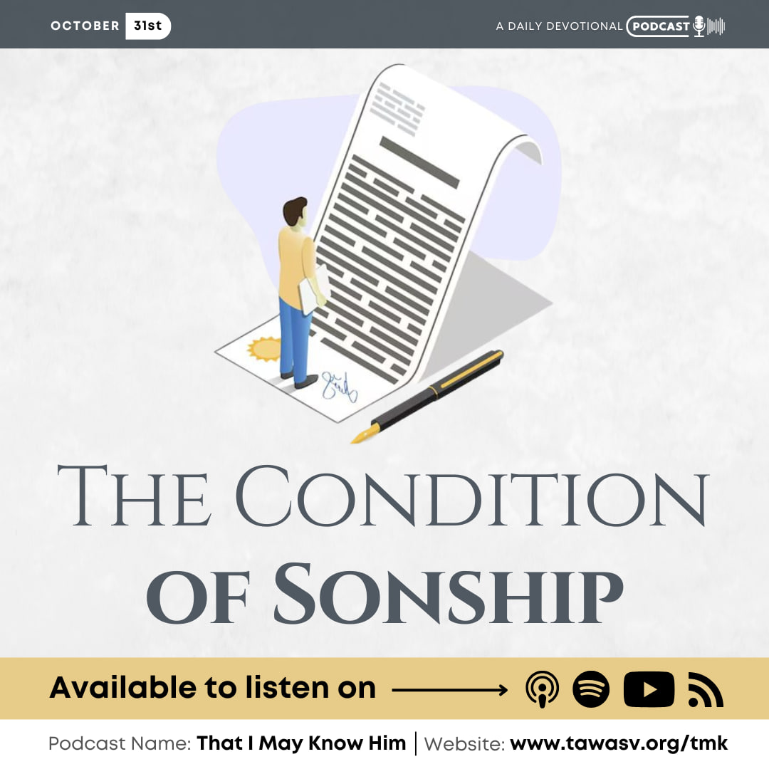 The Condition of Sonship, October 31 episode artwork